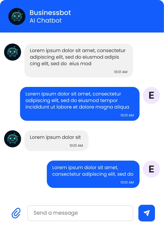 Business Bot application screenshot